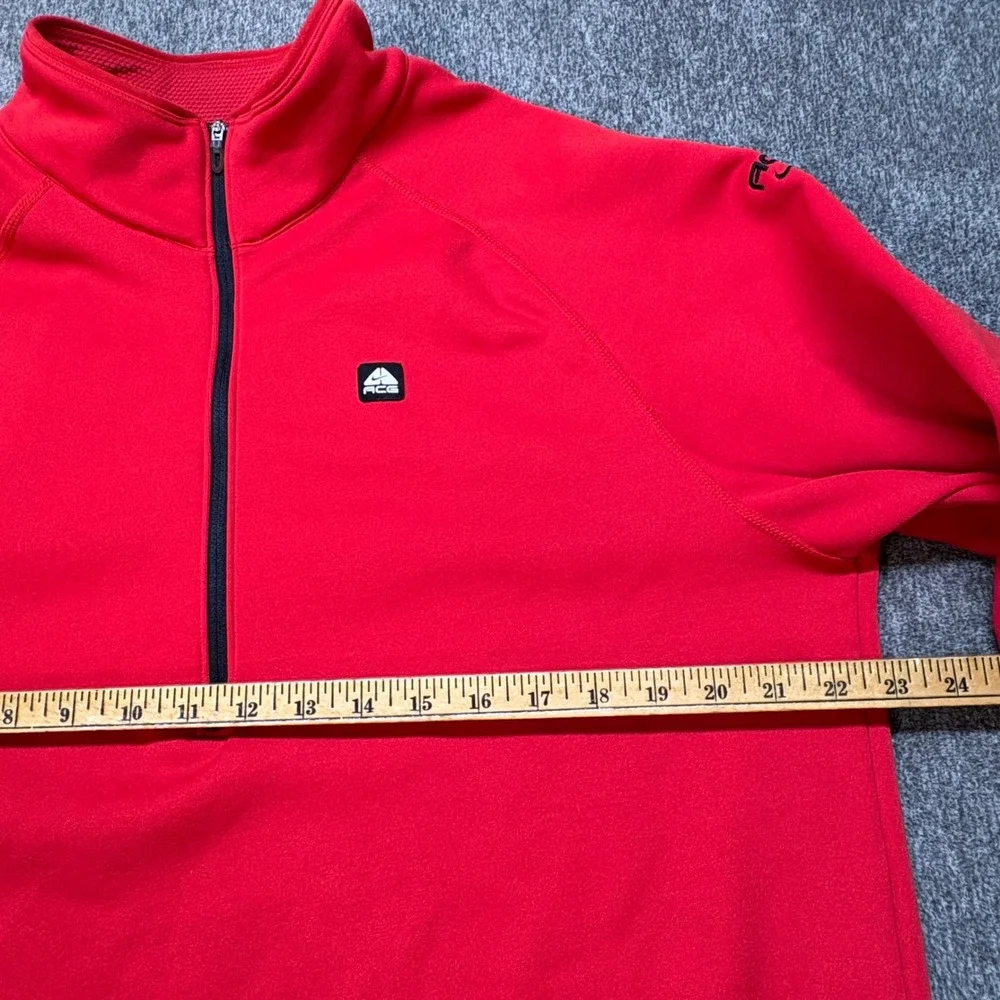 Vintage Nike ACG Therma-Fit Fleece Quarter Zip Pullover Men's Large Thumbholes